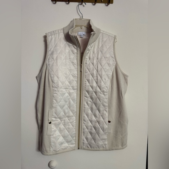 Susan Graver Jackets & Blazers - Susan Graver Women's Versatile Cream Beige Vest Plus Size 2X